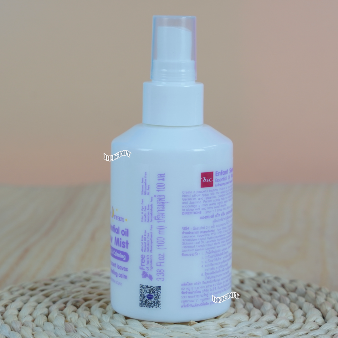 Enfant อองฟองต์ Sweet Dream Essential Oil Pillow Mist สวีทดรีม เอสเซนเชียล ออยล์ พิลโล มิสท์ สเปรย์ฉีดหมอนและปรับอากาศ