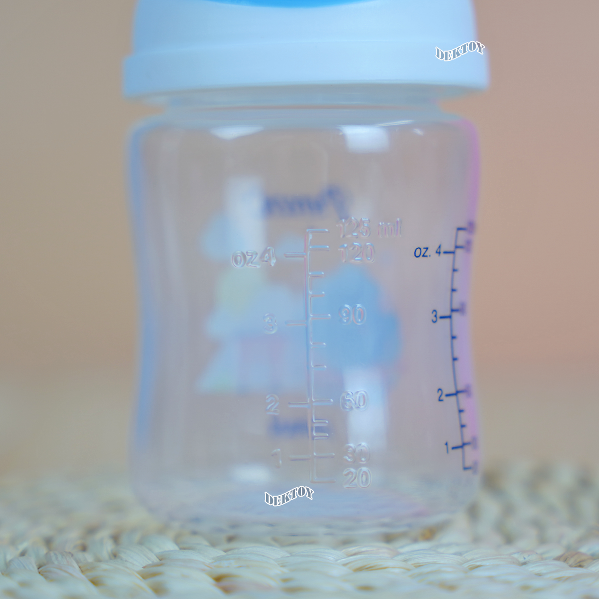 Pureen เพียวรีน ขวดนมเพียวรีน PP 4 ออนซ์คอกว้าง แพ็ค2ขวด ลายช้าง