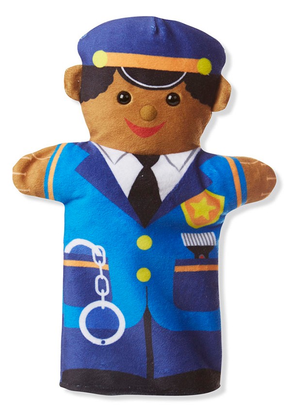 ชุดหุ่นมือ 4 ตัว (อาชีพ) เล่น บทบาทสมมติ Jolly Helpers Hand Puppets Melissa&Doug,รุ่น 9086 ของเล่นเสริมพัฒนาการ,ของเล่น