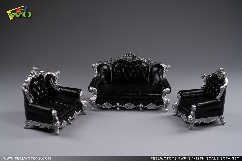 [สั่งจอง]FEELWOTOYS FW013 1/12 Scale Sofa set โซฟาสเกล 1/12 สามสีสามสไตล์