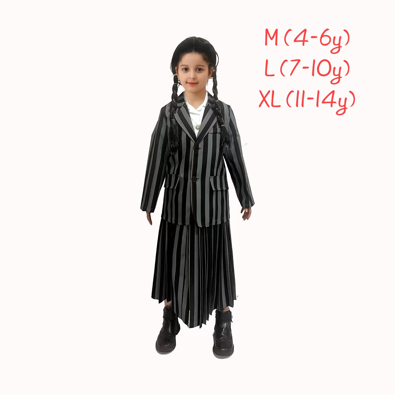 🖤 พร้อมส่ง! ชุดน้องวันพุธ (Wednesday Costume) 🖤