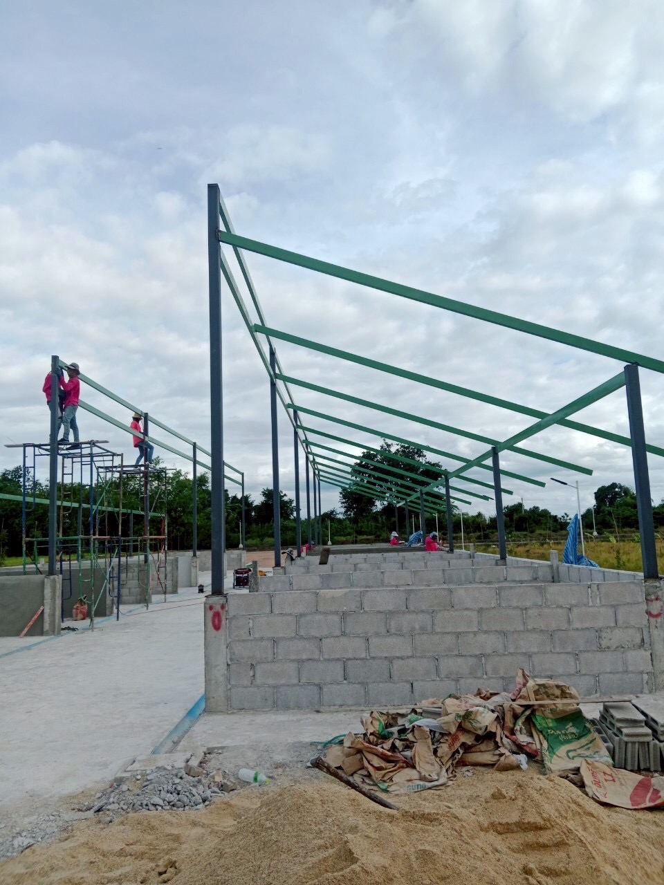 งานก่อสร้างโรงปุ๋ย อ.โพธาราม จ.ราชบุรี