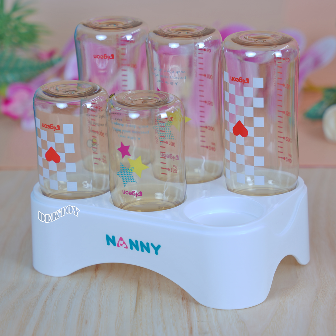 Nanny แนนนี่ ที่ตากขวดนม6ช่อง PP