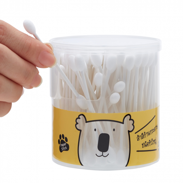 Baby moby เบบี้โมบี้ สำลีก้าน คอตตอนบัตก้านกระดาษหัวใหญ่ 110 ก้าน