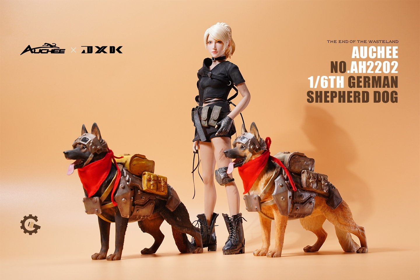 [สั่งจอง]Auchee × JXK 1/6 AH2202A/B : German Shepherd Dog