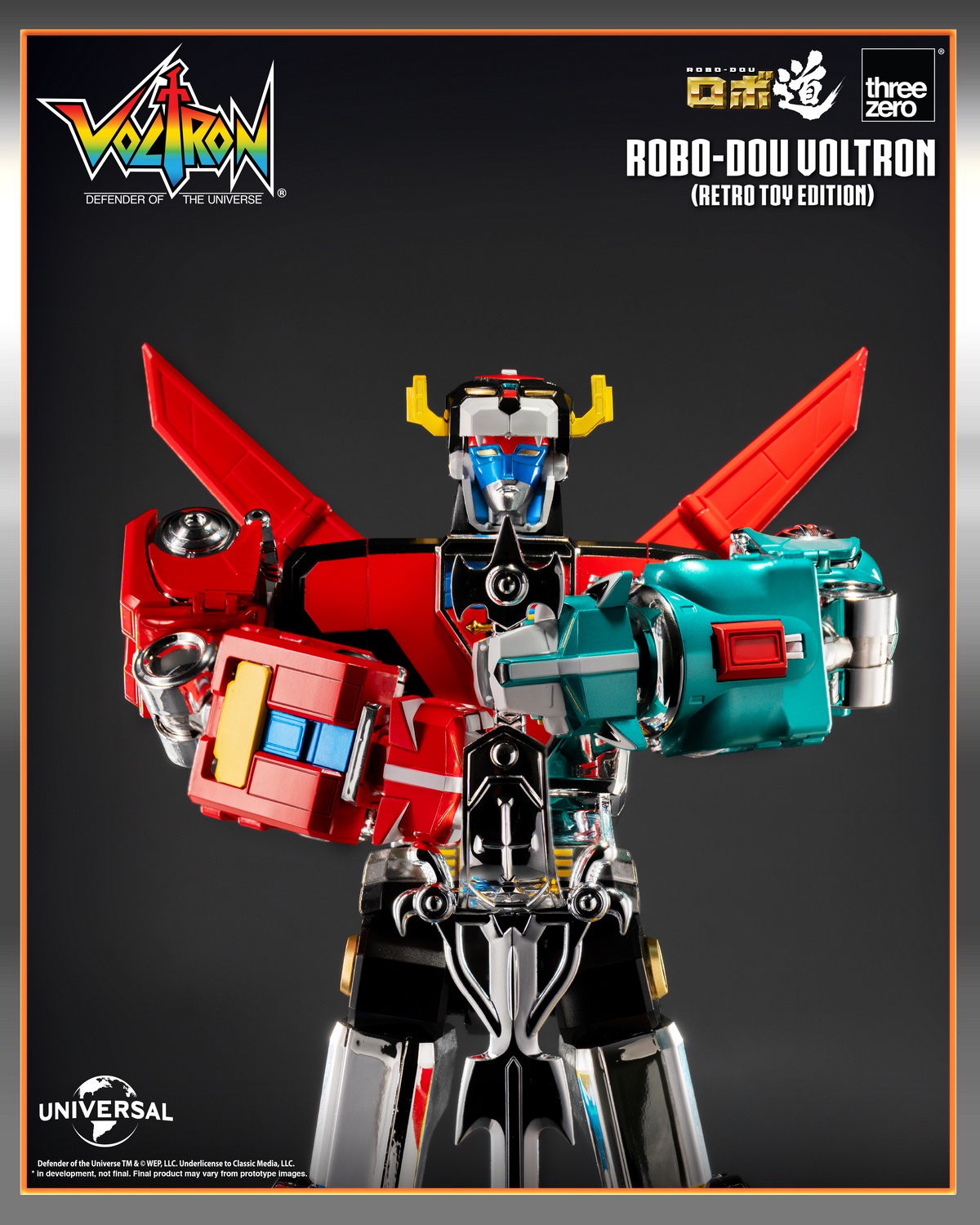 [สั่งจอง]Threezero 3Z09470W0 : ROBO-DOU Voltron (Retro Toy Edition)