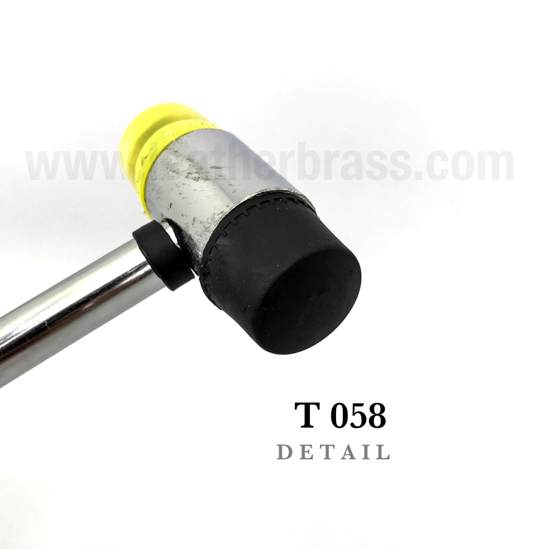 T058 ฆ้อนยางสำหรับใช้กับส้อมตอก และแท่งเจาะรูต่างๆ ถนอมส้อมตอก leatherbrass**ราคาต่ออัน**