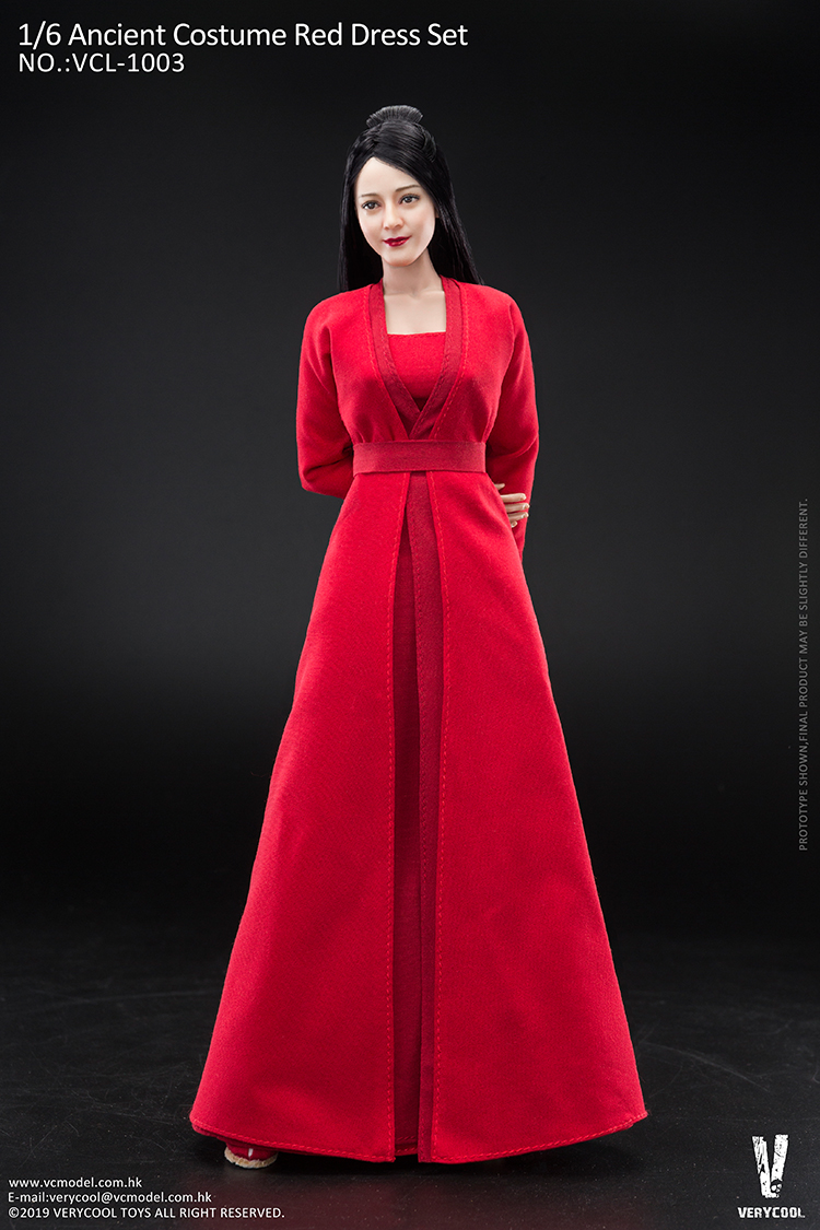 [สั่งจอง] VERYCOOL VCL-1003 ACCESSORIES SERIES ：1/6 Ancient Costume Red Dress Set [reprint]