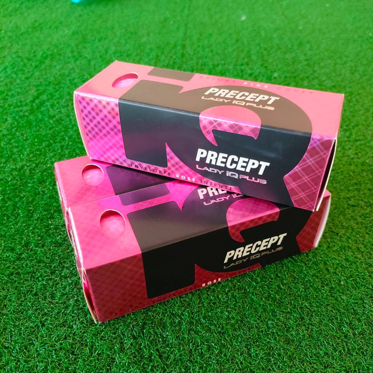 ลูกกอล์ฟ PRECEPT LADY IQPLUS ลูกใหม่ สีชมพูสวย คุณภาพดีมาก ขายเป็นหลอด หลอดละ 3 ลูกครับ