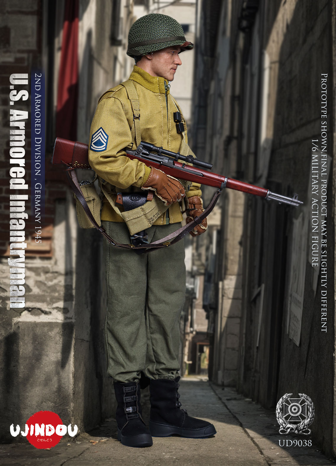 [สั่งจอง]UJINDOU UD9038 1/6 : World War II US Army Armored Infantry 2nd Armored Division