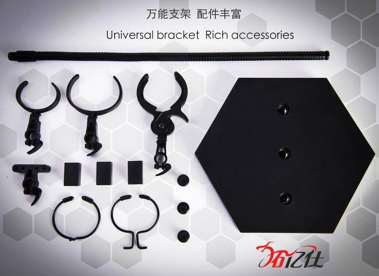 [สั่งจอง]JIAOU DOLL Snake Bone Universal Bracket Flexible Rod Display Stand (Black)