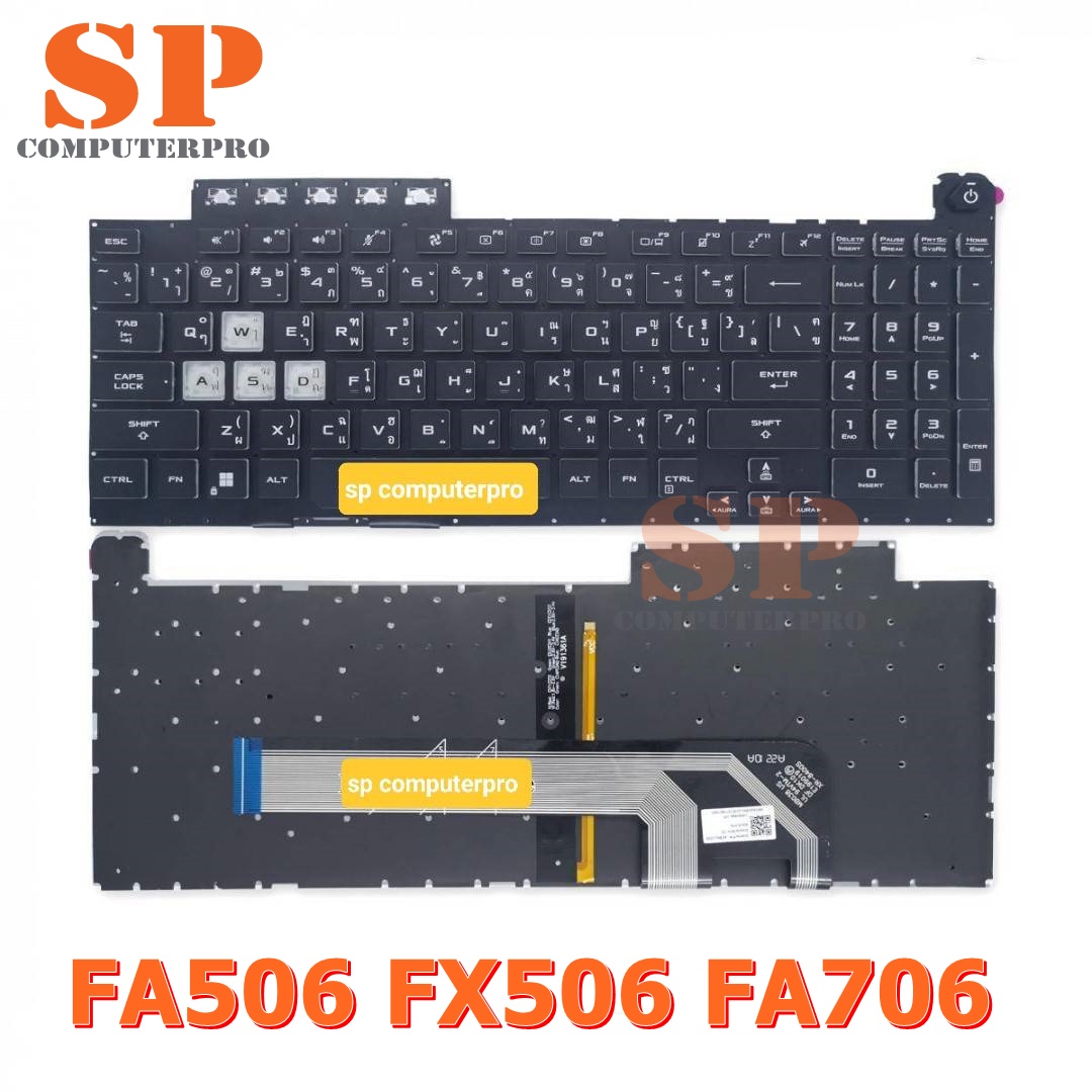 คีย์บอร์ดโน๊ตบุ๊ค ASUS KEYBOARD-NOTEBOOK ASUS FX506LH FX506LI FX506HM FA506IH FA506QM FA506IC FA506IU FA506IV FA706IH