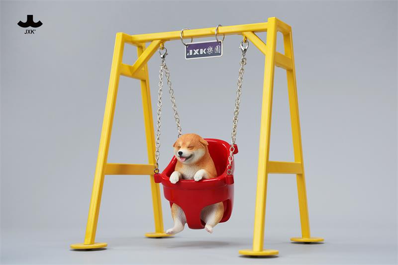 [สั่งจอง]JXK 1/6 : Shiba Inu Figurine on The Swing