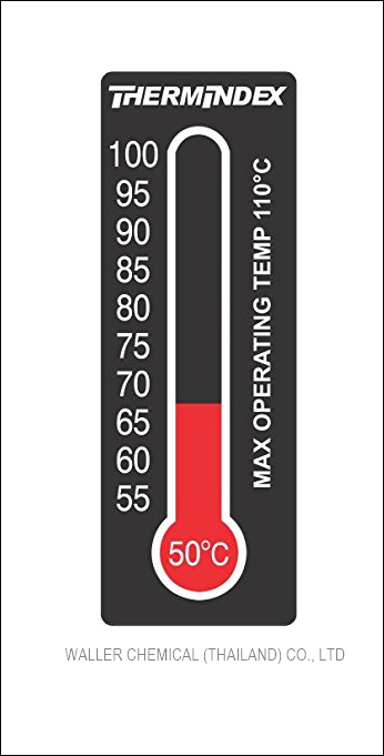 แผ่นวัดอุณหภูมิ Thermindex Thermo Strip 11 Level (50-100°C) 10pcs/pK