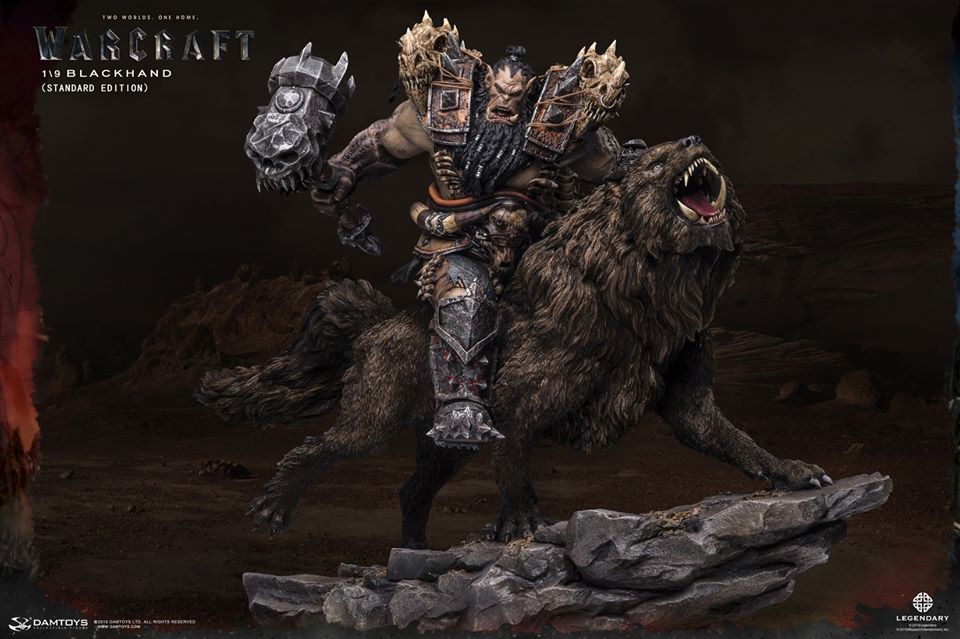 [สั่งจอง]DAMTOYS DMLW014/DMLW015 EPIC SERIES WARCRAFT - BLACKHAND RIDING WOLF STANDARD VER. /IMITATION BRONZE