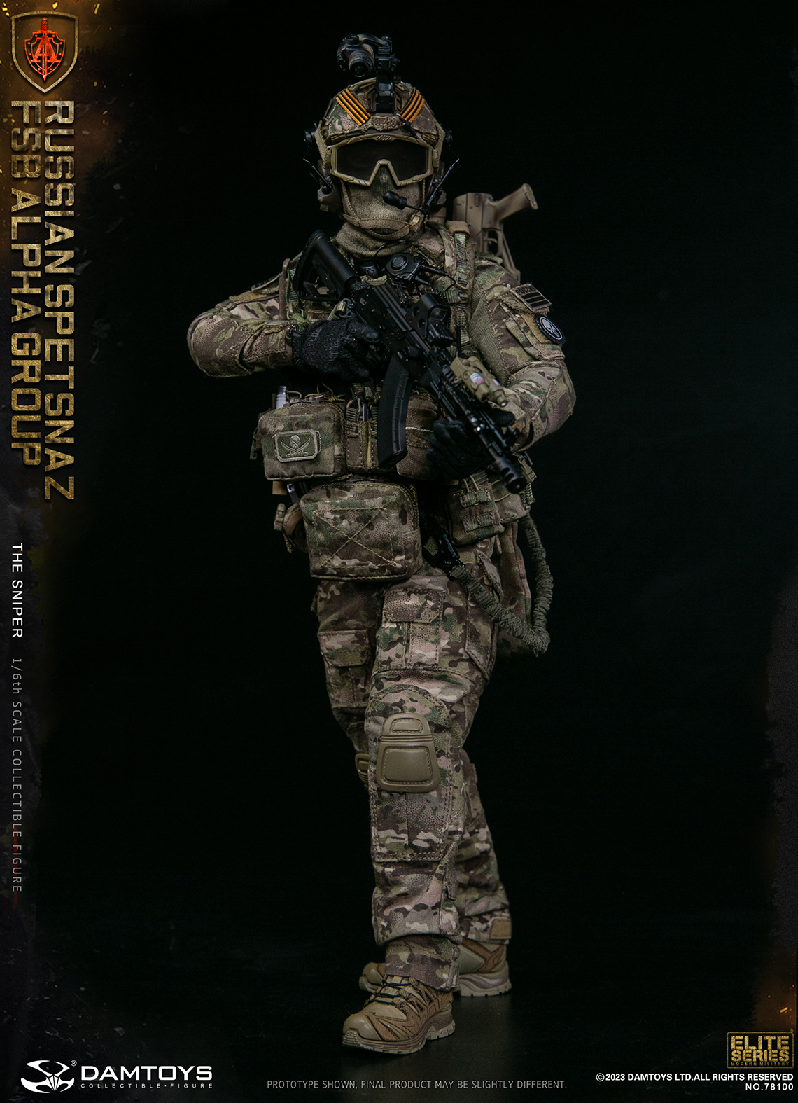 [พร้อมส่ง]DAMTOYS 78100 1/6 : RUSSIAN SPETSNAZ FSB ALPHA GROUP SNIPER
