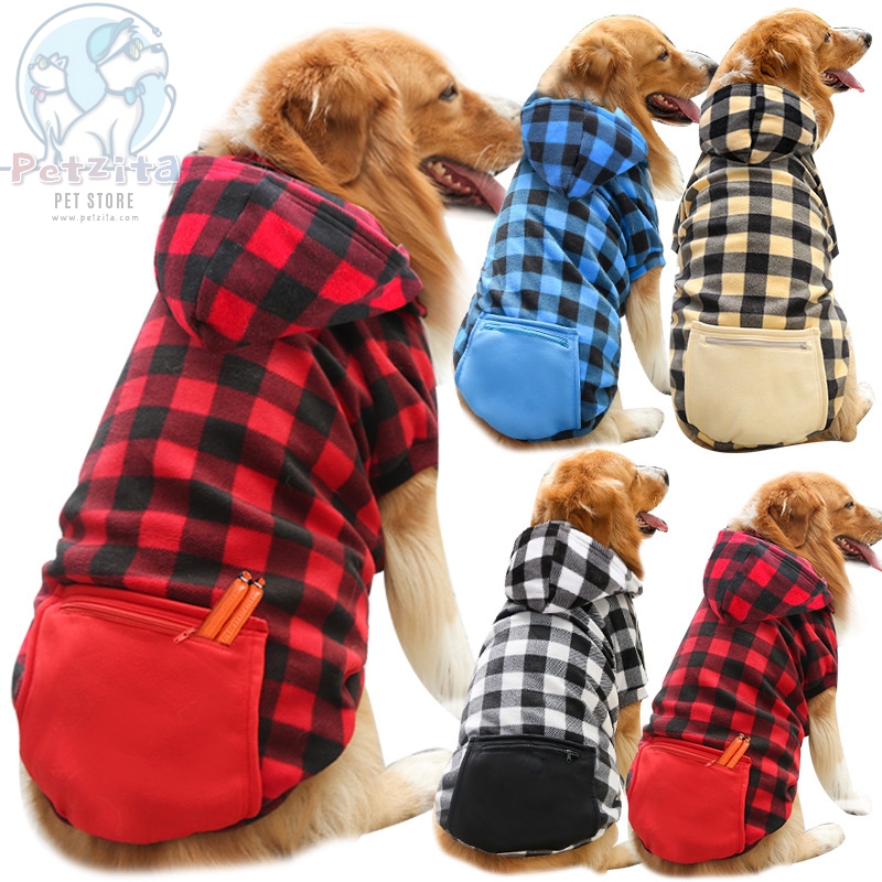 🇹🇭พร้อมส่ง🇹🇭 new ไซส์ใหญ่พิเศษ 🐶 🌈 เสื้อhoddie มีกระเป๋าซิป สุนัขพันธุ์ใหญ่ สำเนา