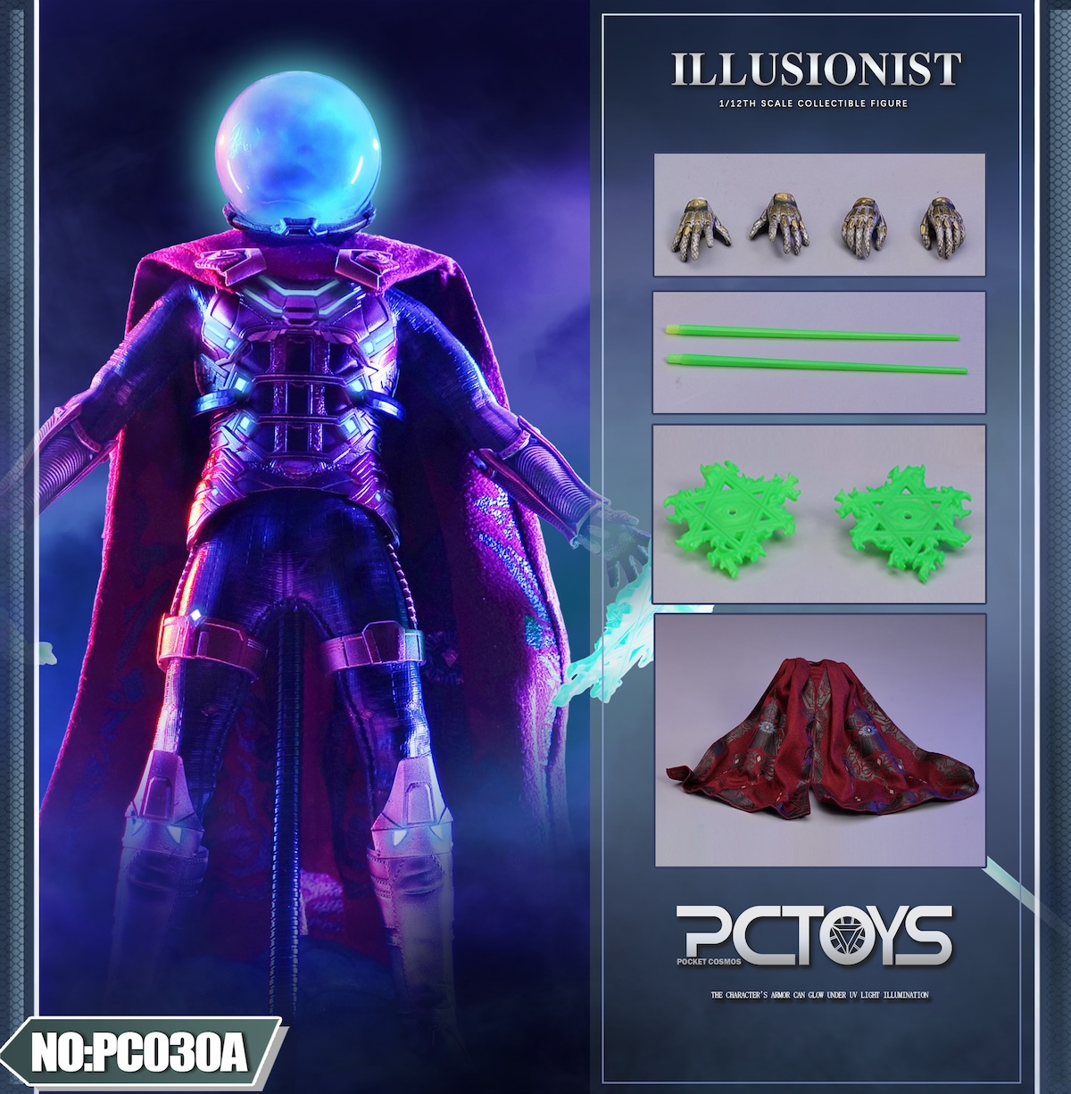 [พร้อมส่ง]PCTOYS 1/12 : illusionist Man - PC030A"