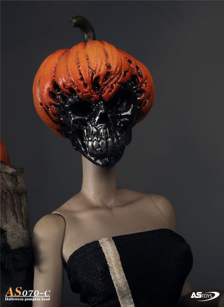 [สั่งจอง]ASTOYS 1/6 : Halloween Skull Pumpkin Head Carving