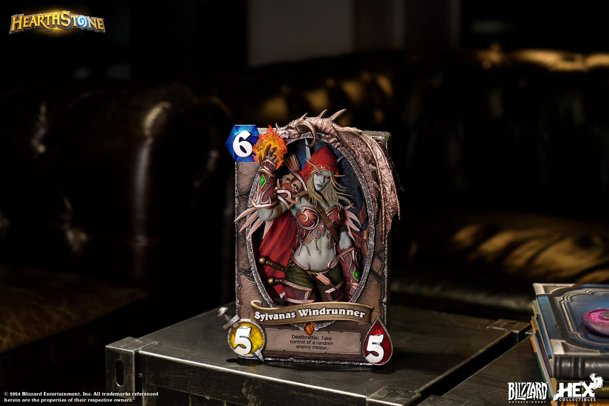 [สั่งจอง] HEX Collectibles : Blizzard Hearthstone 10th Aniversary Sylvanas Windrunner 3D Art Frame