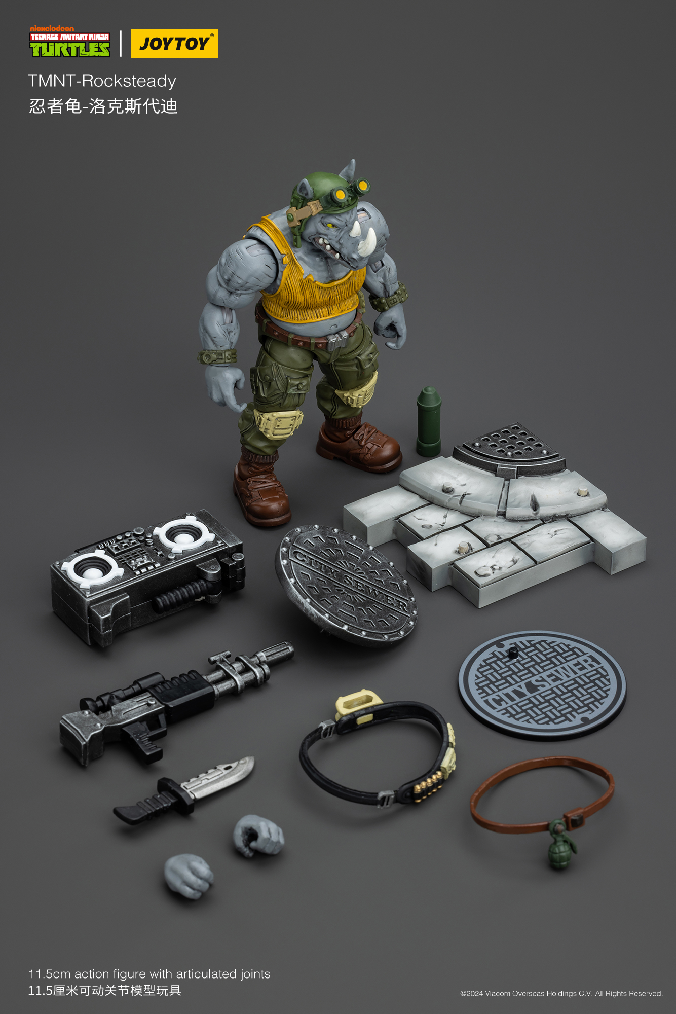 [พร้อมส่ง] "Joy toy 1/18 : TMNT - JT8469 : Rocksteady