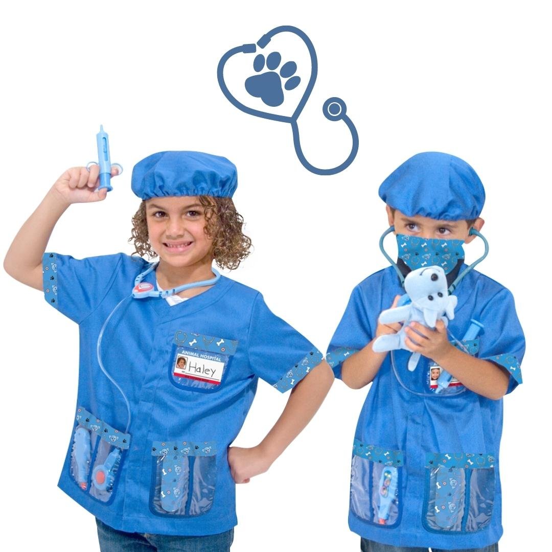 ชุดแฟนซีคุณหมอสัตวแพทย์ ฟรีไซส์ 3-6 ขวบ สูง 100-135 cm Melissa & Doug Veterinarian Role Play Costume รุ่น4850 ของเล่นเสริมพัฒนาการเด็ก