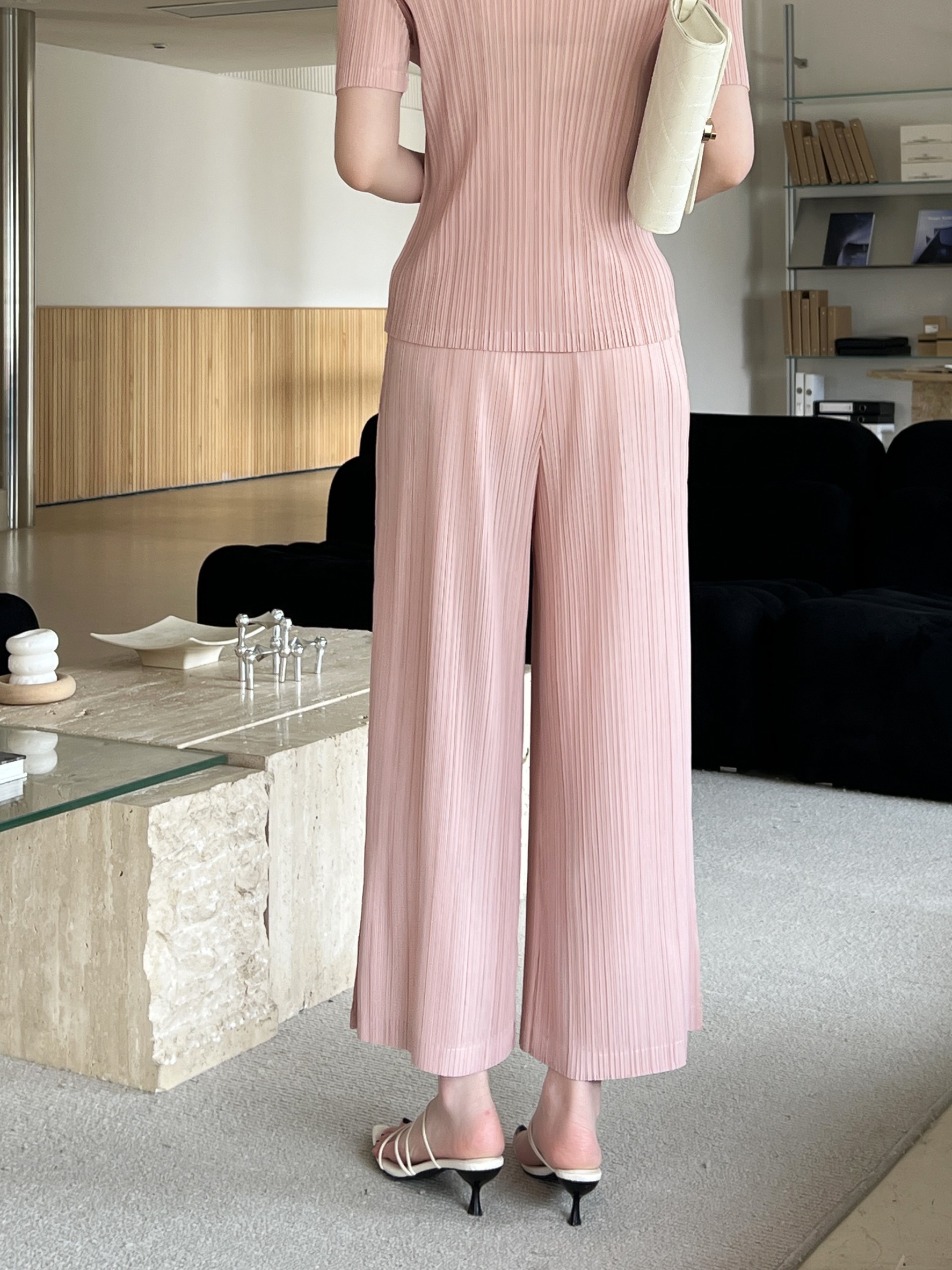 ปรับราคาลง20%!! ยาว 35นิ้ว!! 2MUAY รุ่น GJO11080 กางเกงอัดพลีท CULOTTE WIDE LEG PLEATED PANTS 8 สี FREE SIZE