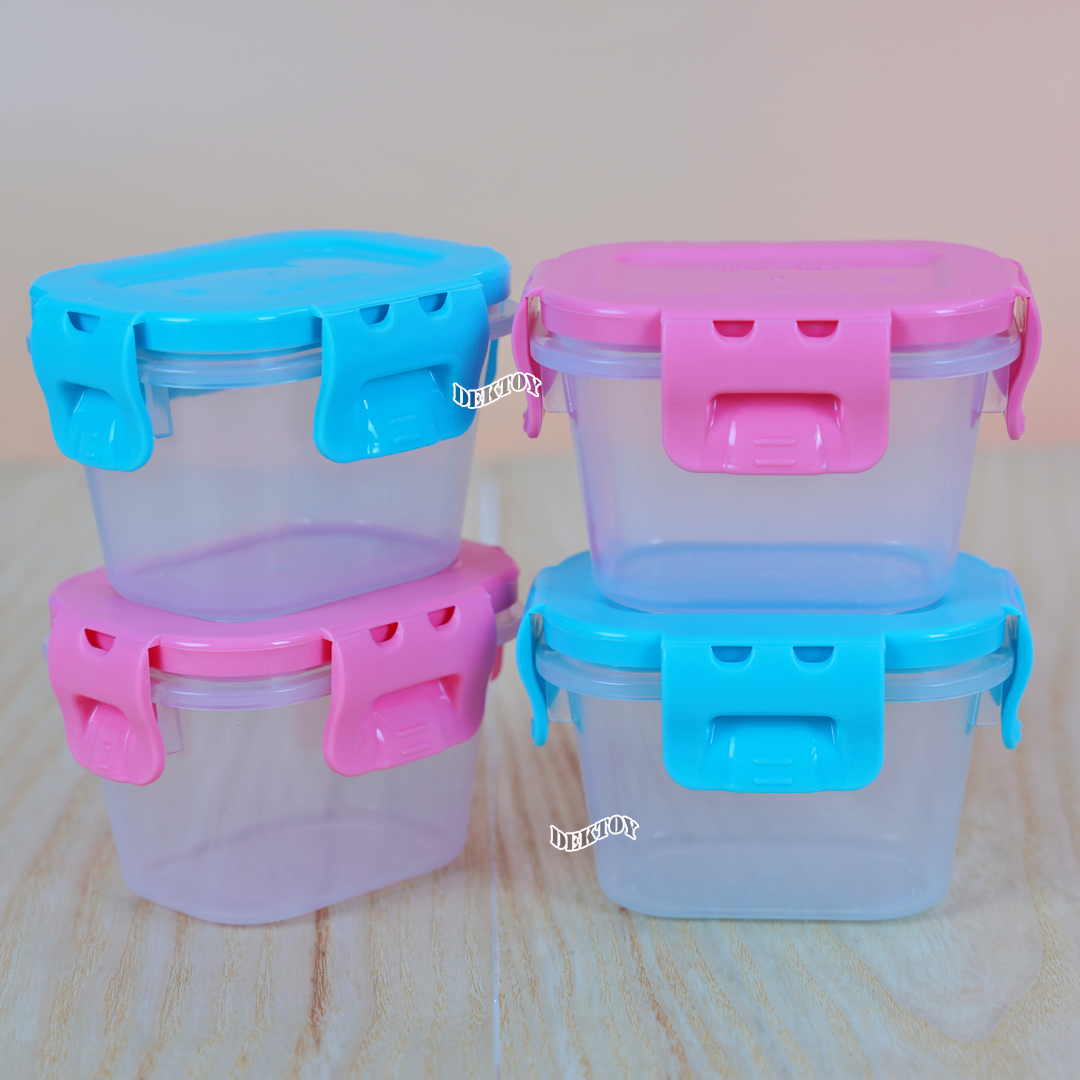 NANNY แนนนี่ กล่องเก็บอาหารNannyฝาปิดสูญญากาศ 4 ใบ ขนาด5ออนซ์ S5-170/C