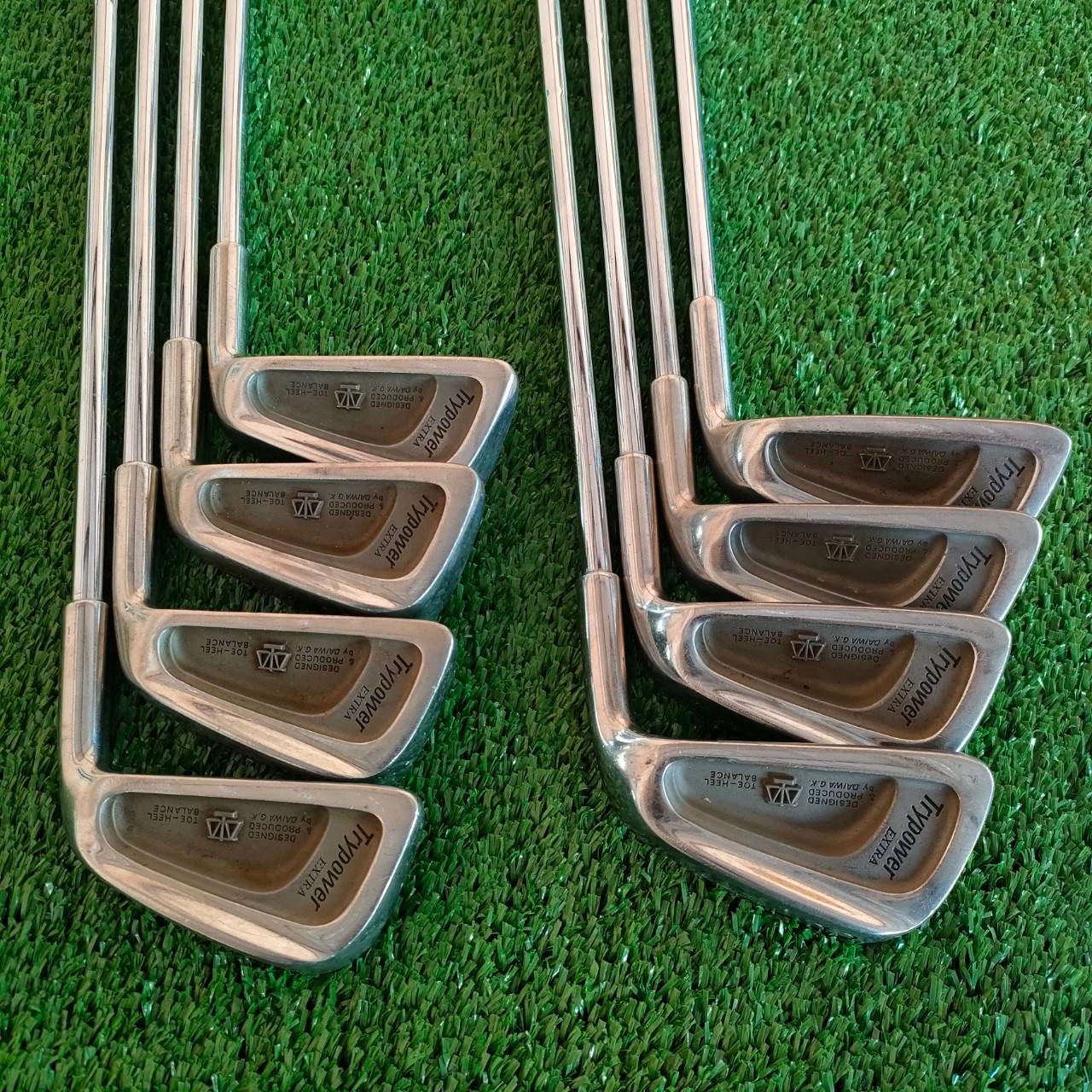 ชุดเหล็ก DAIWA GK TRYPOWER EXTRA มีเหล็ก 4-9 เเละ PW SW ก้าน BALA POWER FLEX R ใบ CAVITY ตีง่ายครับ