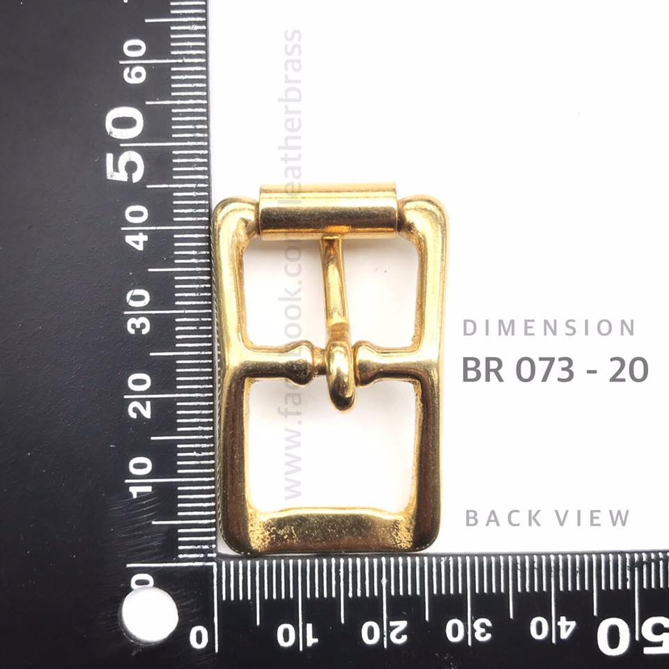 BR073 หัวเข็มขัดปรับสายกระเป๋า อะไหล่ทองเหลืองแท้ อุปกรณ์งานหนัง leatherbrass**ราคาต่อชิ้น**