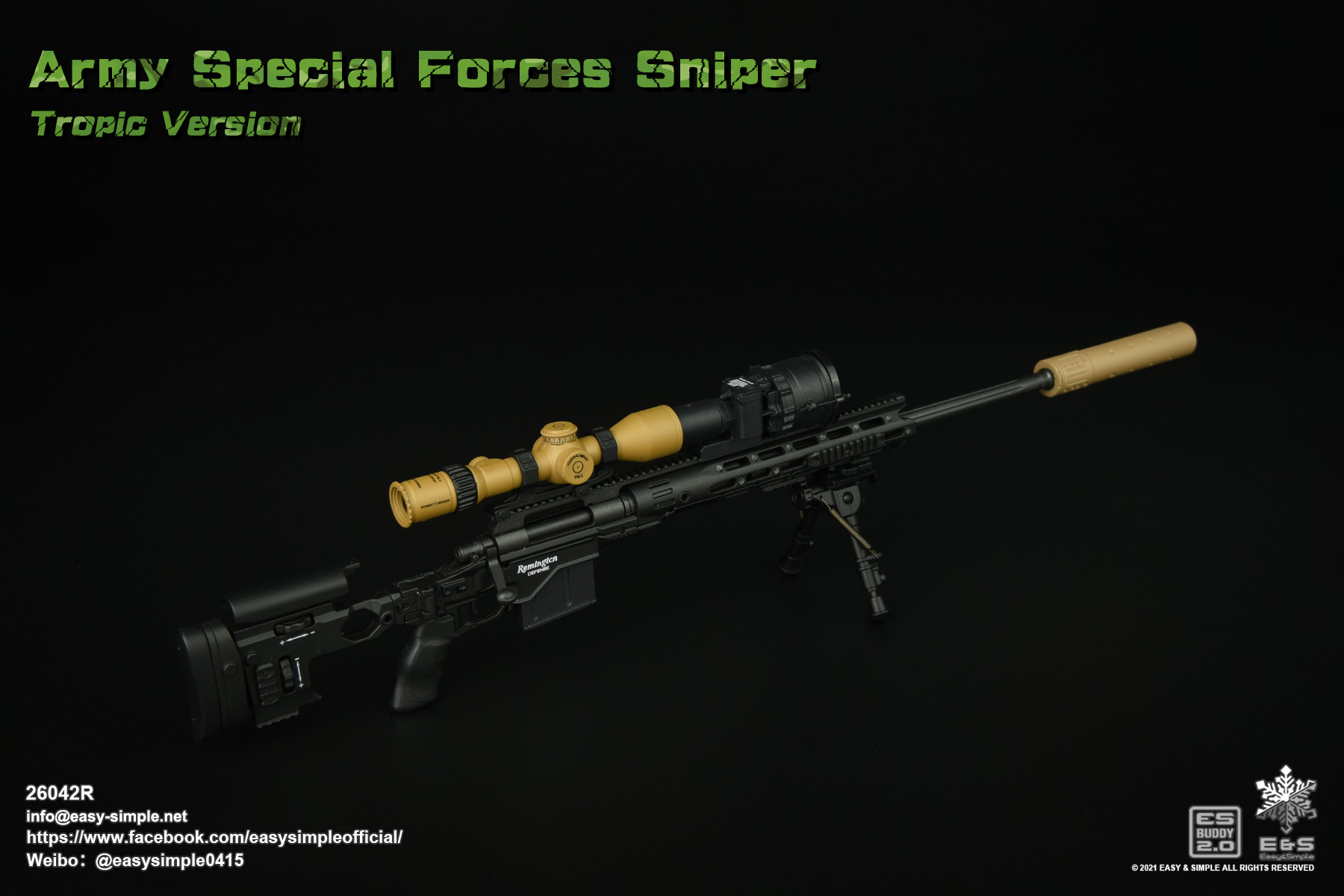 [สั่งจอง] Easy&Simple 26042R 1/6 : Army Special Forces Sniper Tropic Version