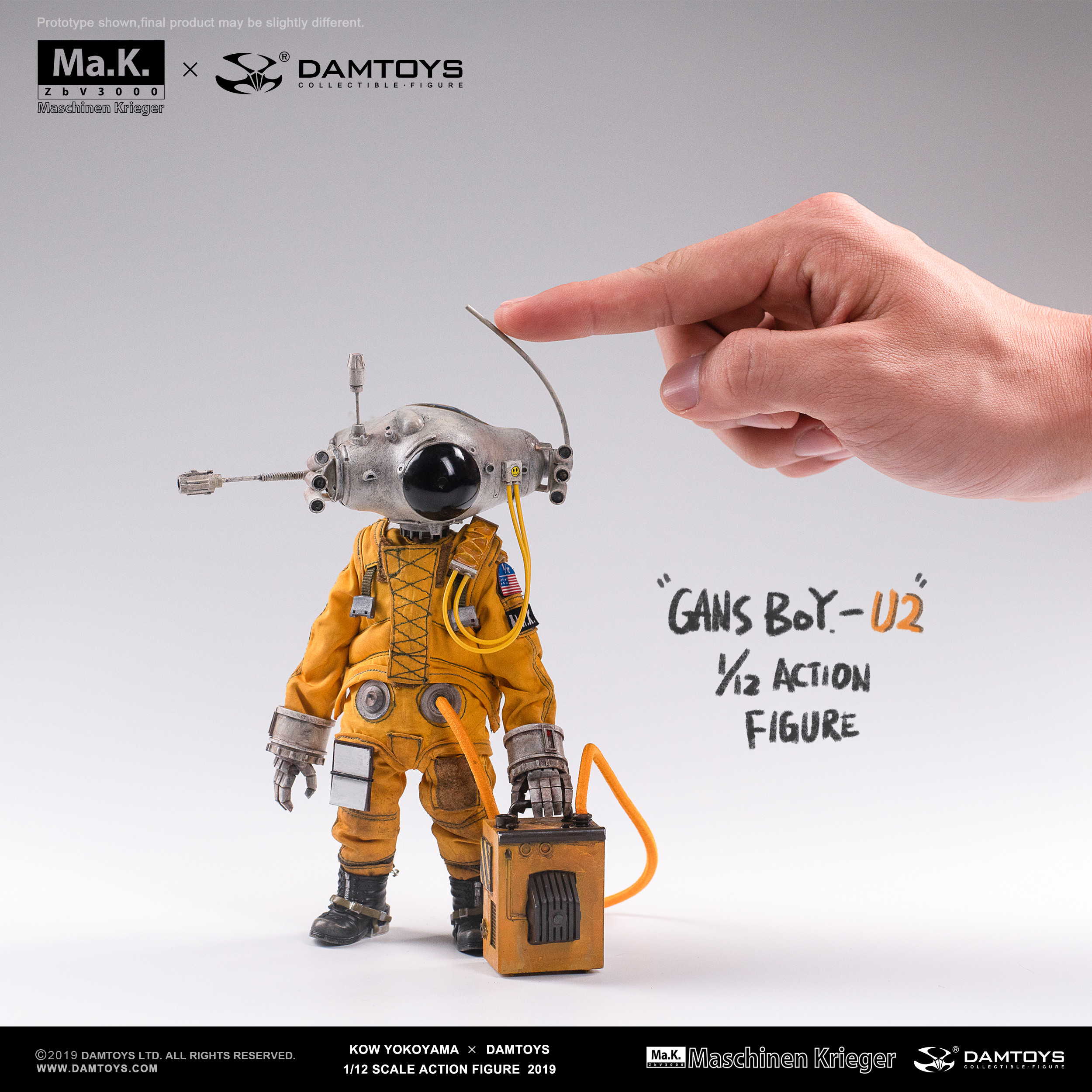 [สั่งจอง] Damtoys x Kow Yokoyama (CS018) Gans Boy U-2 1/12 action figure