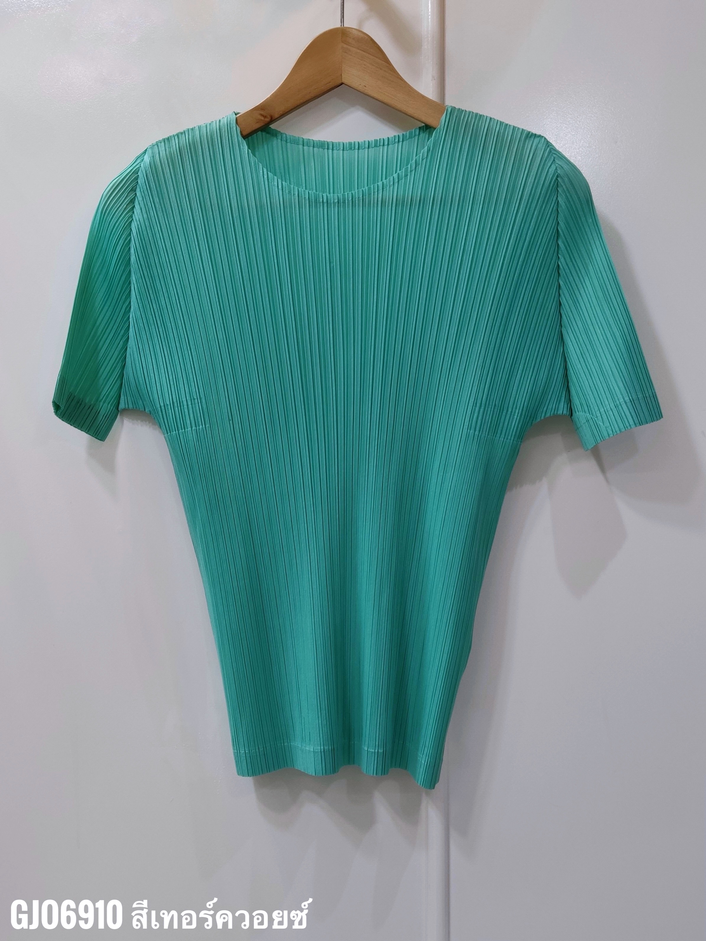 เพิ่มสีใหม่!! 2MUAY BASIC GJO6910 เสื้อพลีทคุณภาพ SHORT SLEEVE PLEATED TOP 14 สี FREE SIZE