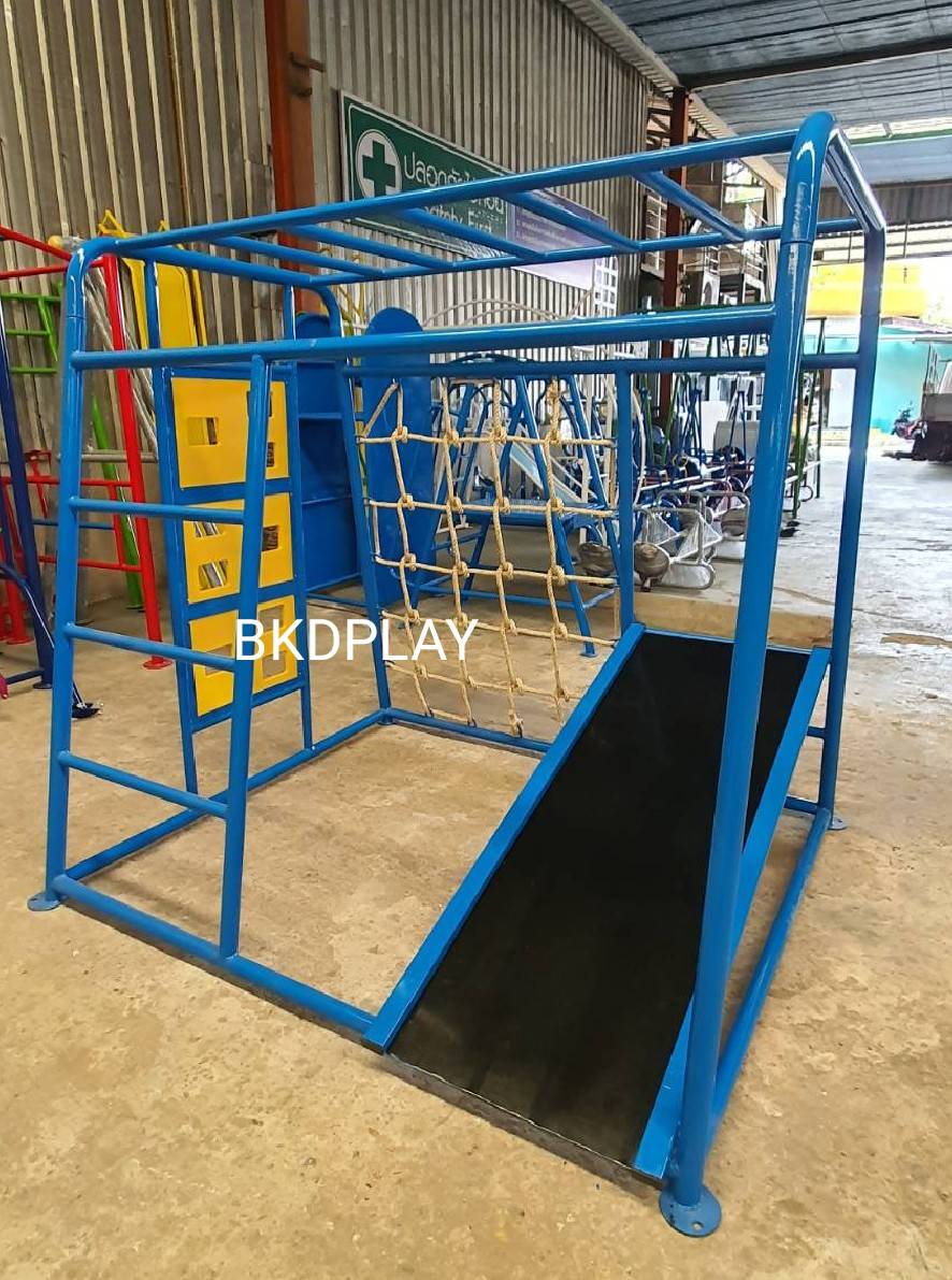 ชุดรวมปีนป่าย4in1 เครื่องเล่นสนามกลางแจ้ง สนามเด็กเล่น ของเล่นเสริมพัฒนาการ