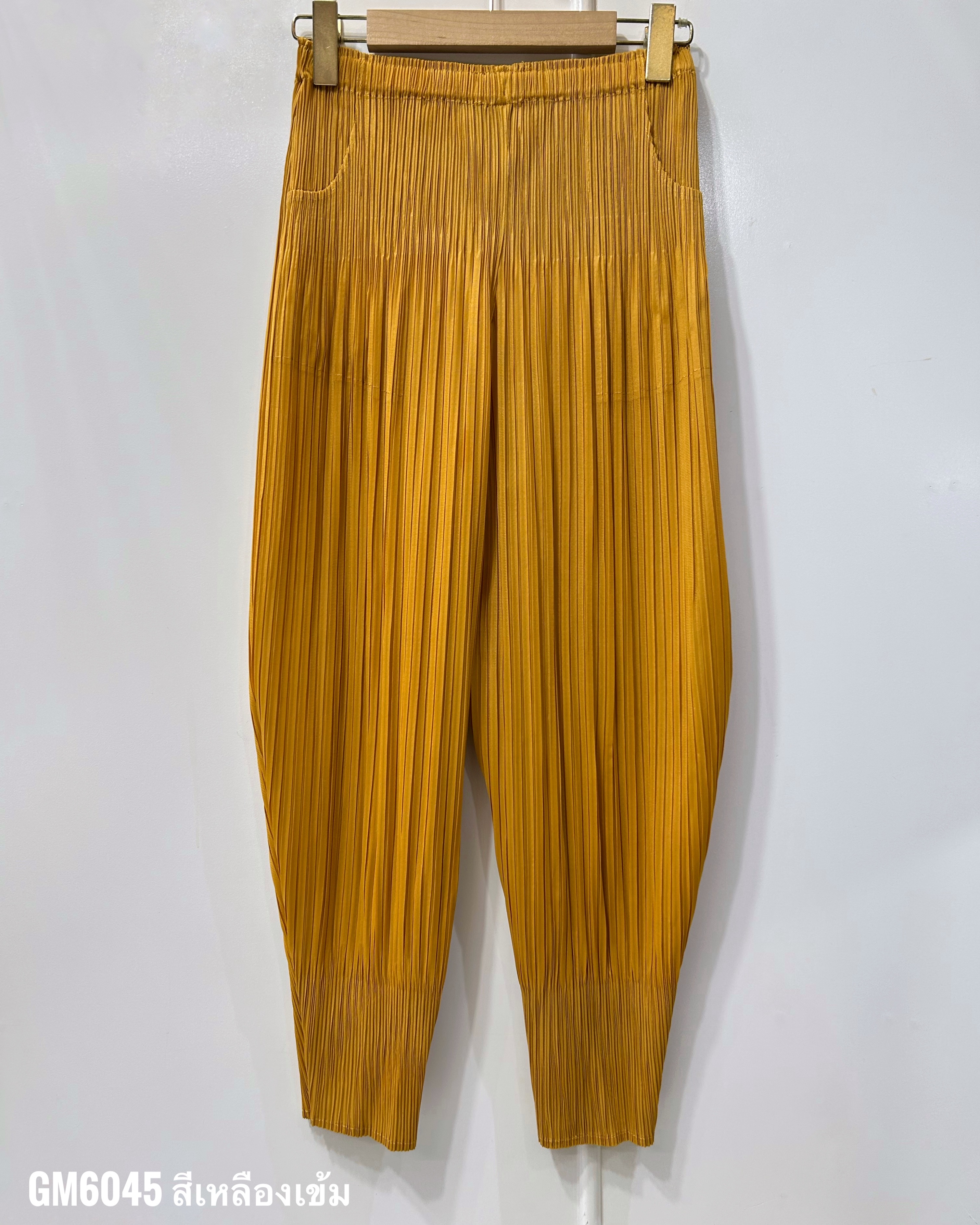 ยาว 34 นิ้ว 2MUAY รุ่น GM6045 กางเกงอัดพลีท FLUFFY PLEATED PANTS 31 สี FREE SIZE