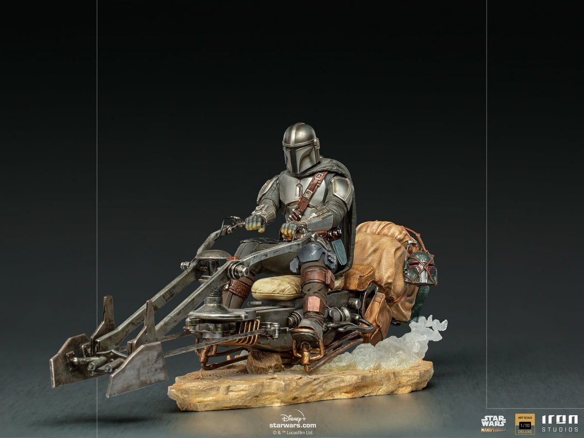 [สั่งจอง]Iron Studios LUCSWR48721-10 1/10 : The Mandalorian on Speederbike