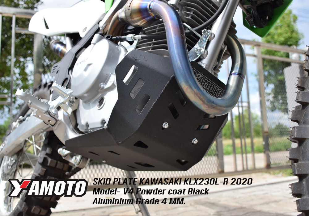 กันแคร้ง YAMOTO KLX230L/R-V.4 สีดำ