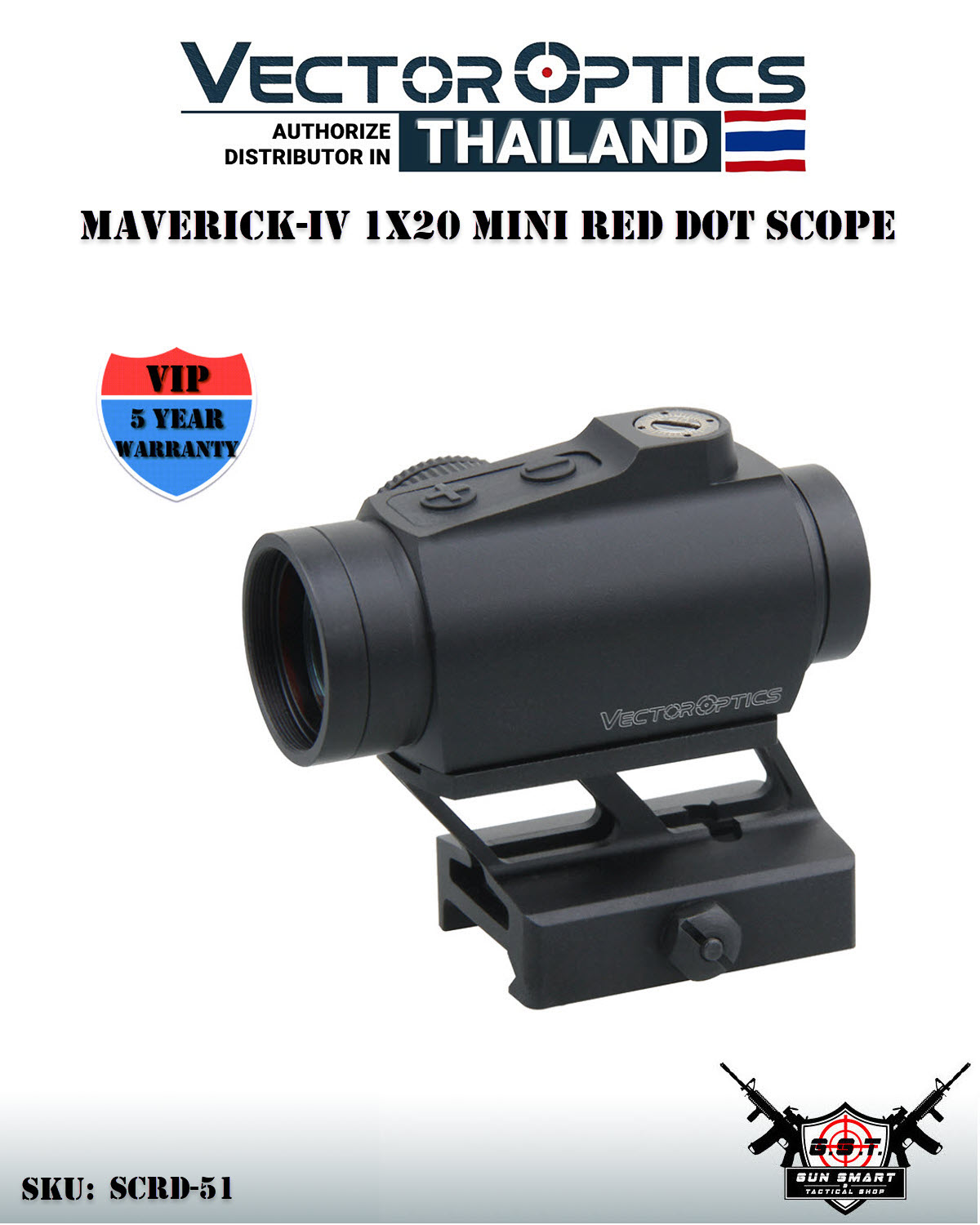 MAVERICK-IV 1X20 MINI RED DOT SCOPE