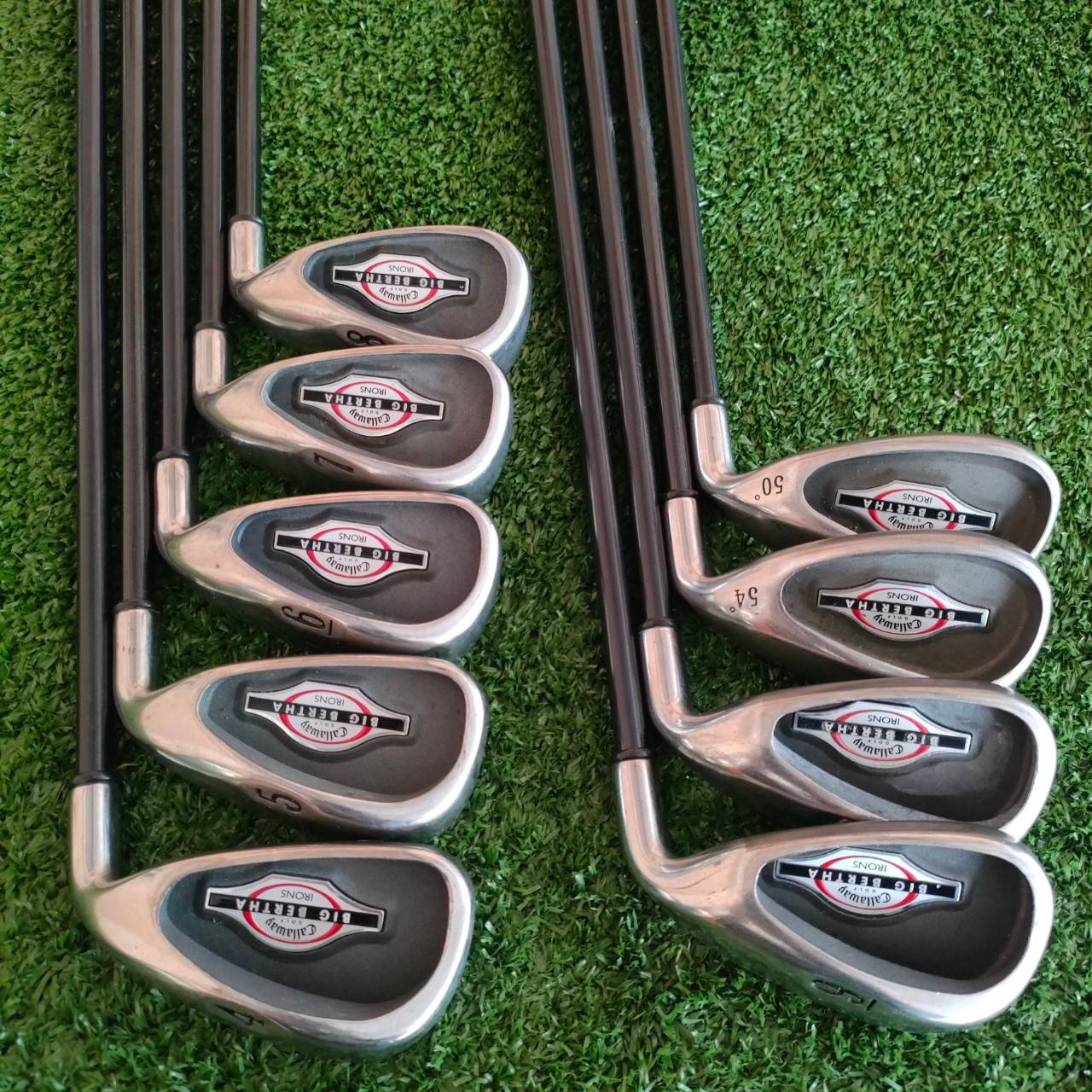 ชุดเหล็ก CALLAWAY BIG BERTHA มีเหล็ก 4-10 เเละ SW W ก้าน RCH 75 i FLEX R ตีง่ายมากๆเพราะใบใหญ่ Cavity ลึกมากๆ ก้านเจาะทะลุ ทุกชิ้น ได้ความรู้สึกดีมาก ท่านที่หาเหล็กตีง่ายๆ คุณภาพ ระดับมาตรฐาน ไม่อยากใช้เหล็กจีน ต้องชุดนี้เลยครับ พลาดไม่ได้ ตีดีมากๆครับ