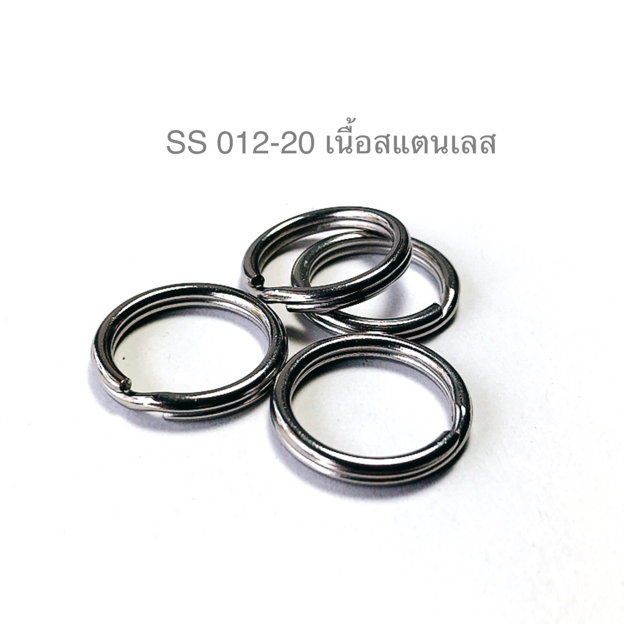 SS012 ห่วงกลม ลวดกลม ห่วงพวงกุญแจ อะไหล่เครืองประดับ อะไหล่สเตนเลส อุปกรณ์งานหนัง leatherbrass**แพ็คบรรจุ 5 ชิ้น**