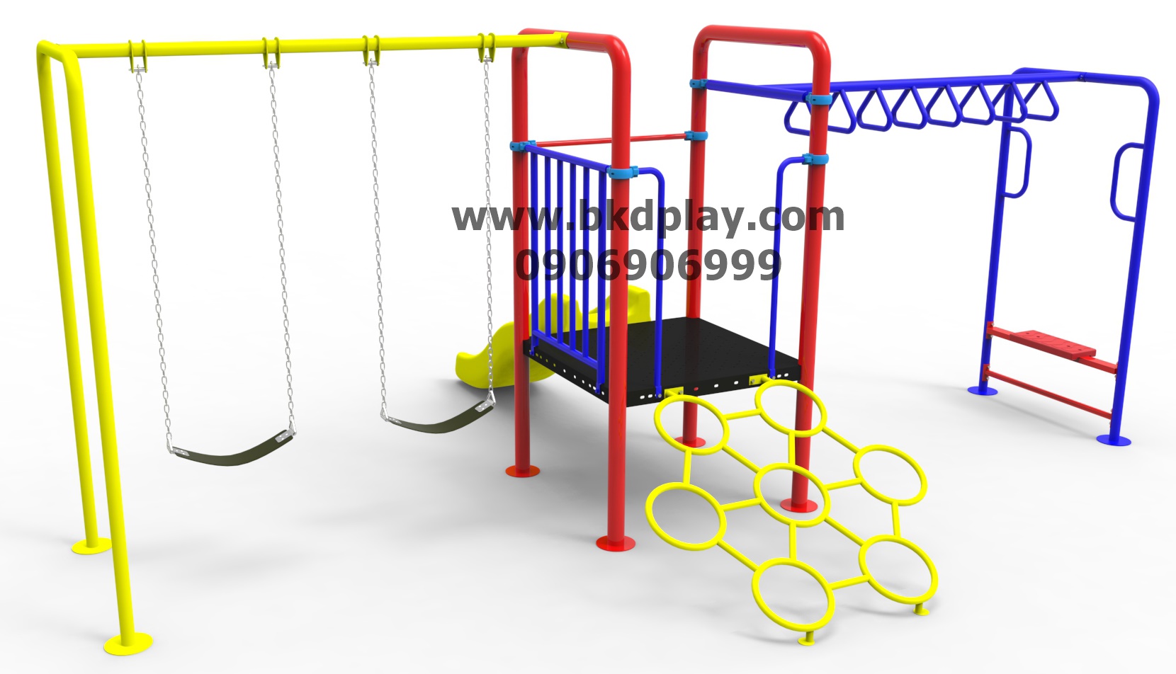 ชุดหอสไลด์80 +บาร์โหน +ปีนป่ายเชือก เครื่องเล่นสนาม กลางแจ้ง เหล็ก, สไลเดอร์ของเล่น สั่งผลิต 10-20 วัน ขนาด 430x610x250 ซม.