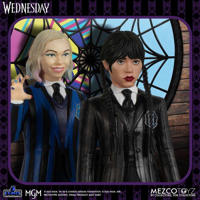[สั่งจอง] Mezco toys 5 Points : Wednesday & Enid Boxed Set