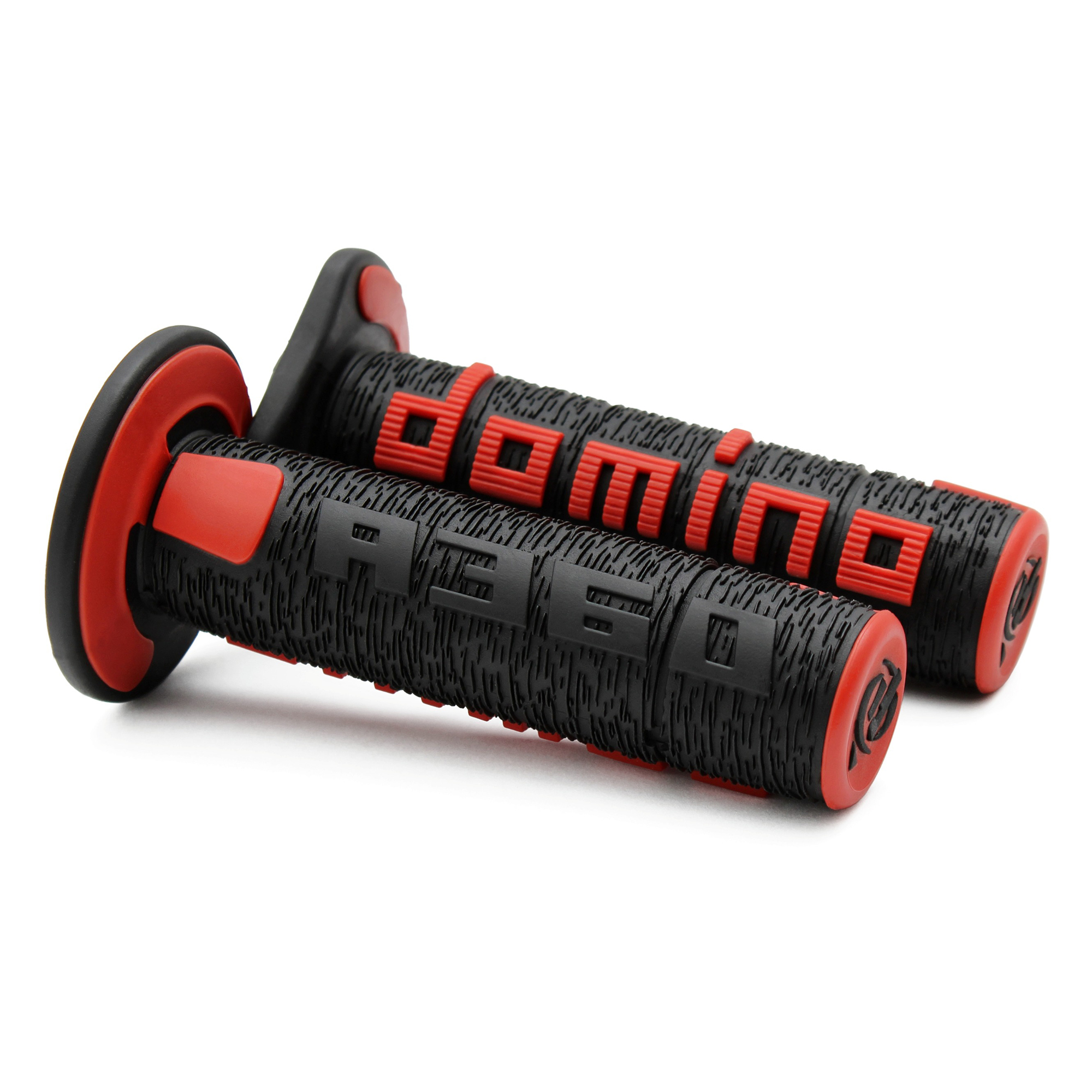 ปลอกแฮนด์ Domino A360 ปลายปิด - Black/Red