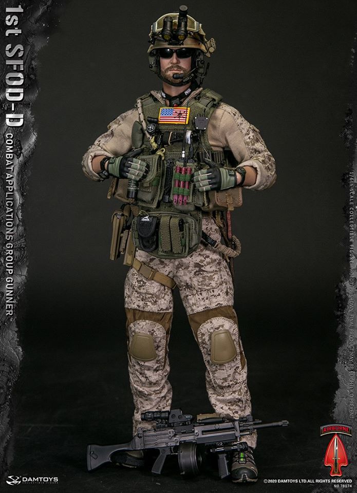 [สั่งจอง] DAMTOYS 78074 1/6 1st SFOD-D Combat Applications Group GUNNER