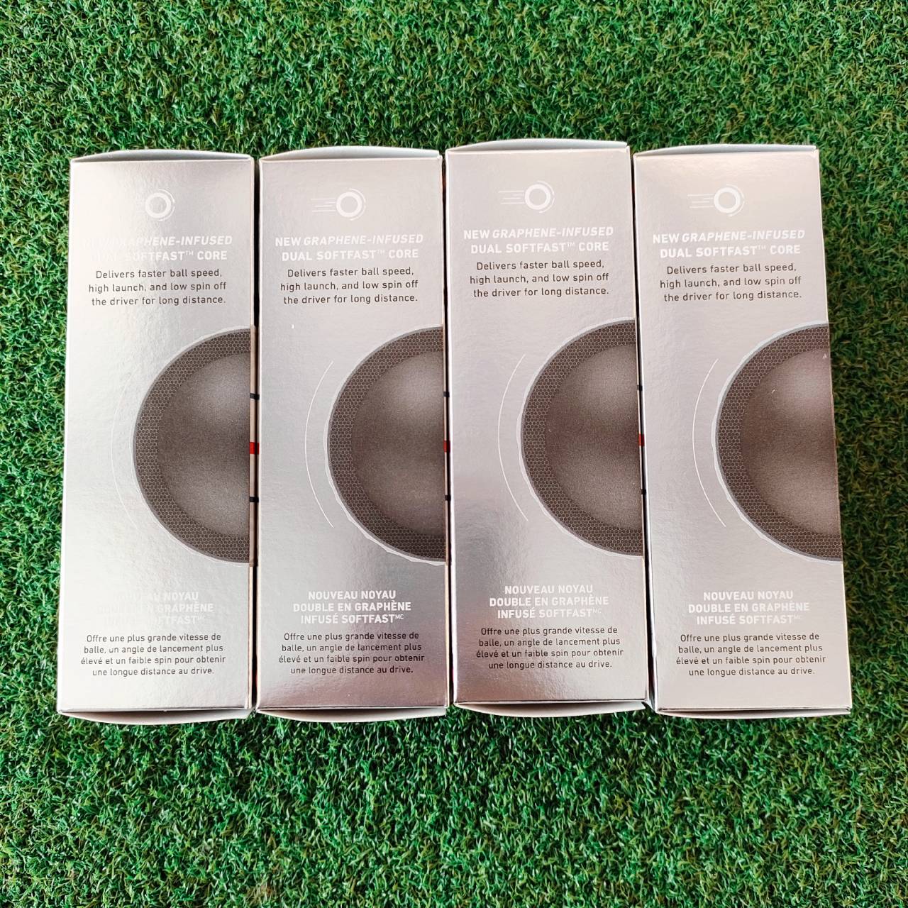 ลูกกอล์ฟ CALLAWAY CHROME SOFT X GOLF BALL มีเส้นเล็ง Triple Track รุ่นใหม่!! ลูกใหม่ 1 กล่องมี 12 ลูก