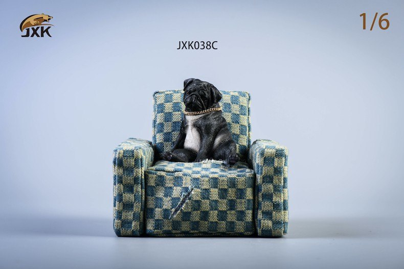 [สั่งจอง]JXK 1/6 JXK038A/B/C/D : Pug With Sofa Set