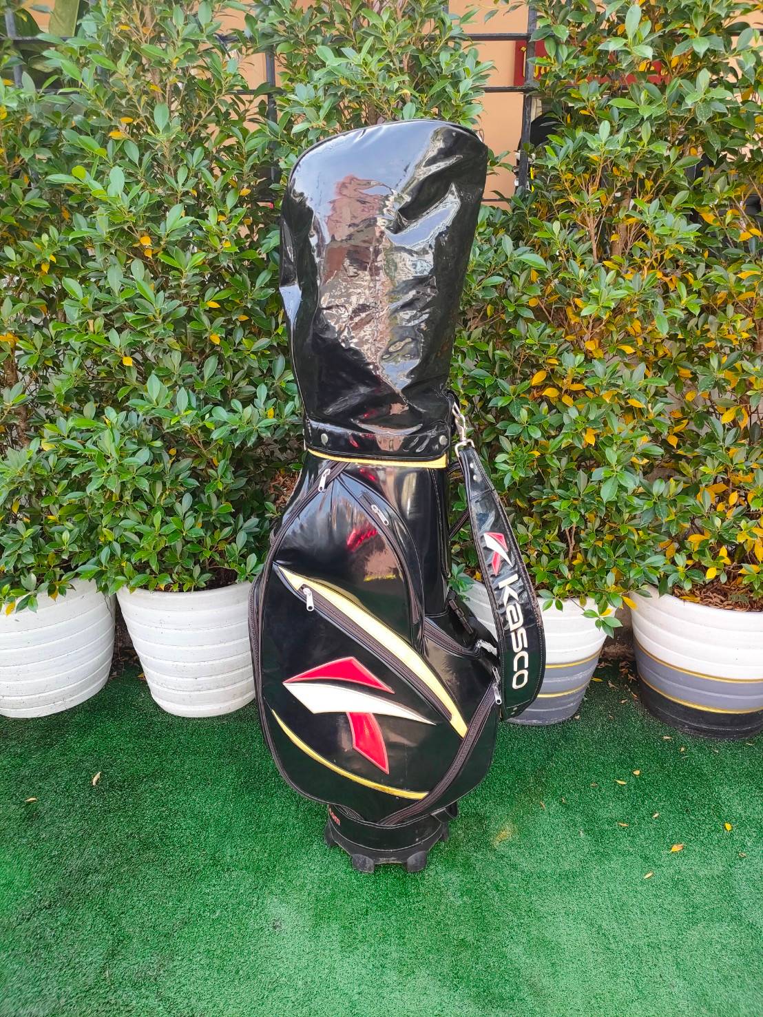 ถุงกอล์ฟ KASCO หนังเเก้ว มือสอง ถุงใหญ่ ของจริงสวยมากๆครับ