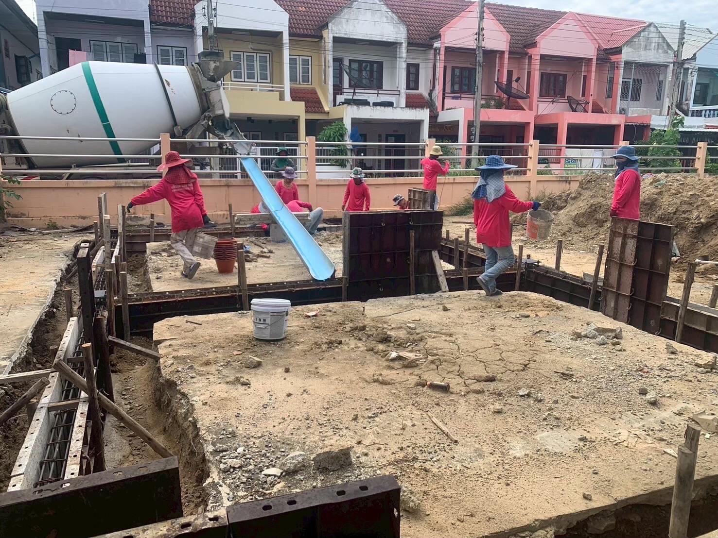 งานต่อเติมศาลาอเนกประสงค์ อบต.ปากแรต อ.บ้านโป่ง