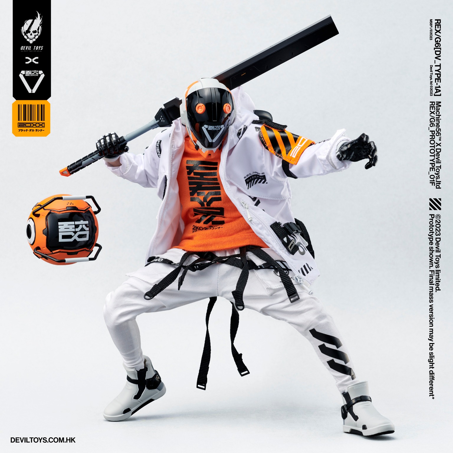 [สั่งจอง] Devil Toys X Machine 56 1/6 : REX/G6[DV_TYPE-1A](white)