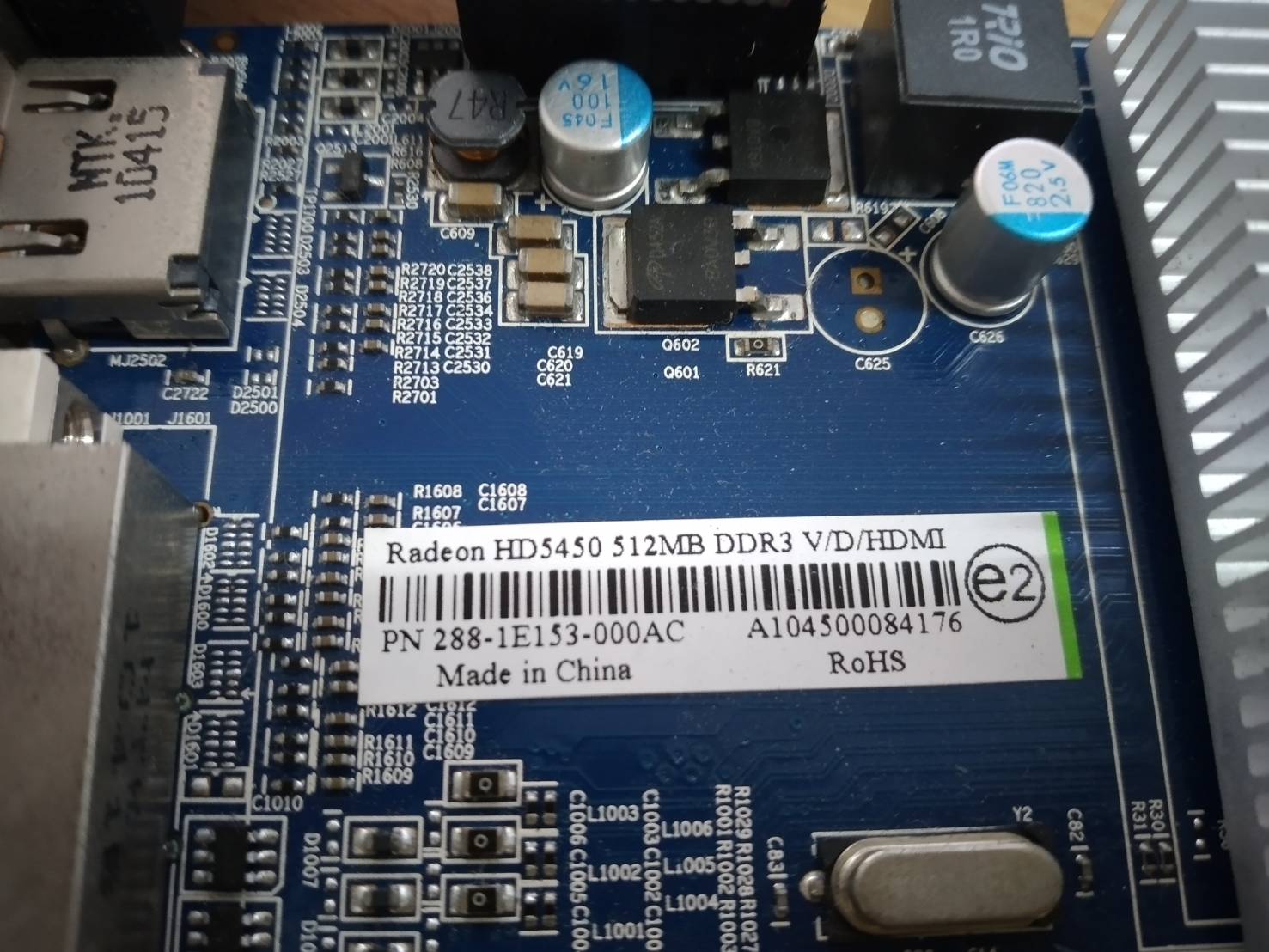 Radeon HD5450 512MB DDR3 V/D/HDMI